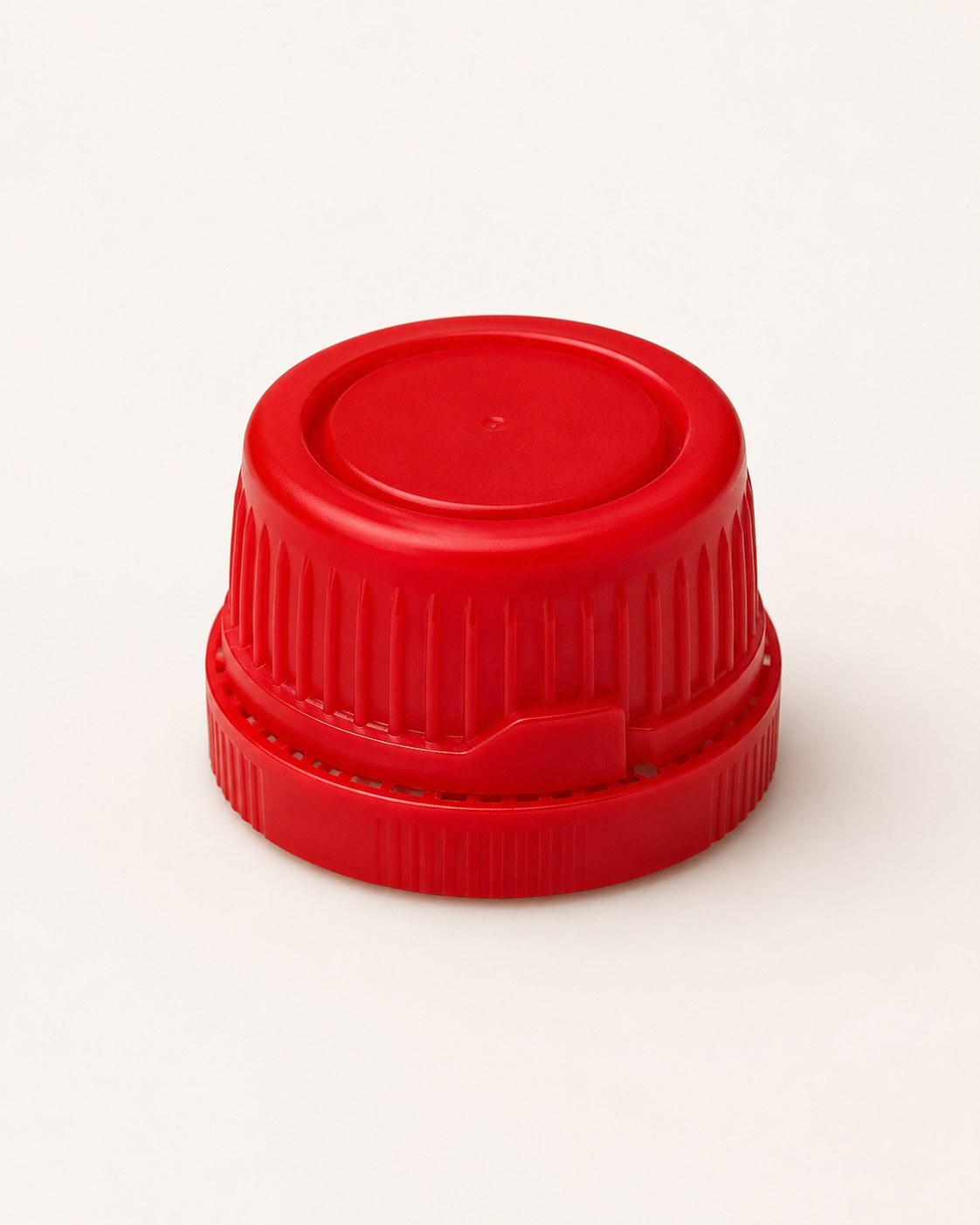 Bouchon plastique 25 mm rouge, vue principale